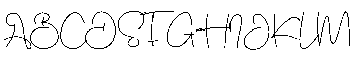 Thankfullys Font UPPERCASE