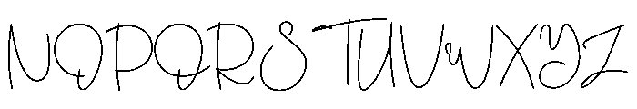Thankfullys Font UPPERCASE