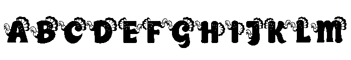 Thanksgiving Turkey Font UPPERCASE