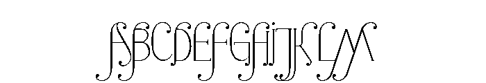 The Alkomadty Font UPPERCASE
