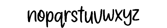 The Alphabet Youbie Regular Font LOWERCASE