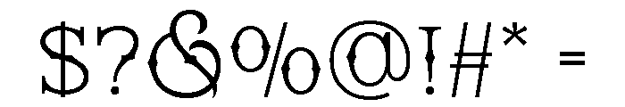 The Altar Sight Regular Font OTHER CHARS