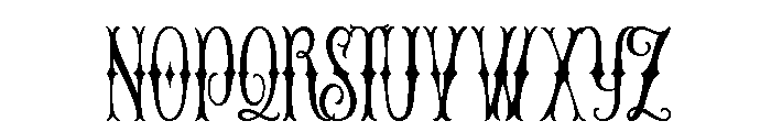 The Arkanes Decorative Base Font UPPERCASE