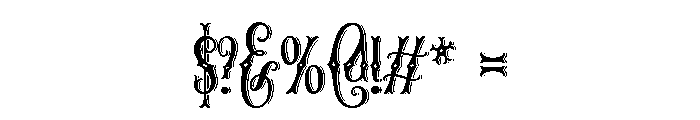 The Arkanes Decorative Regular Font OTHER CHARS