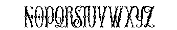 The Arkanes Decorative Regular Font UPPERCASE