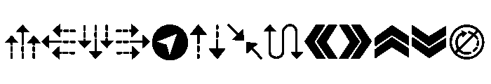 The Arrow Path Font LOWERCASE