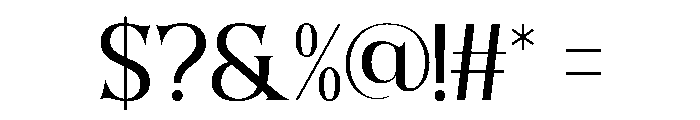 The Astoner Regular Font OTHER CHARS