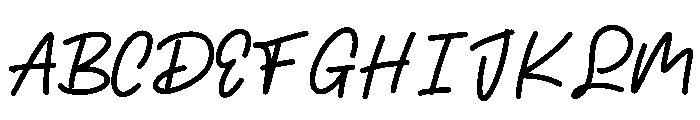 The Baby Font UPPERCASE