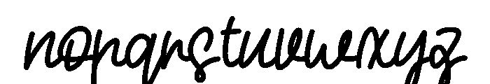 The Baby Font LOWERCASE