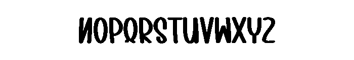 The Baking Font LOWERCASE