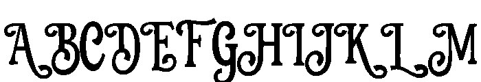 The Balerus Font UPPERCASE