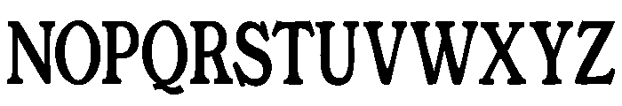 The Balerus Font LOWERCASE