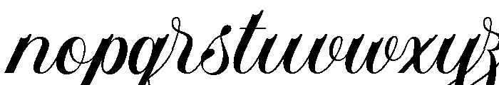 The Beauty Shine Regular Font LOWERCASE