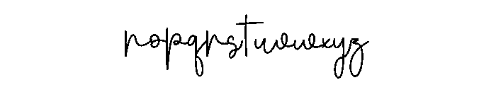 The Belive Font LOWERCASE