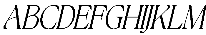 The Bilstein Editorial Cond Ita Font UPPERCASE
