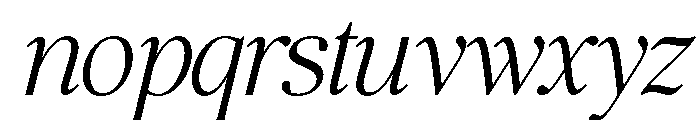 The Bilstein Editorial Cond Ita Font LOWERCASE