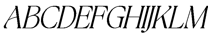 The Bilstein Editorial Italic Font UPPERCASE