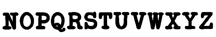 The Bold Typewriter Regular Font UPPERCASE