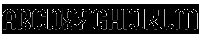 The Brighter Fortress-Hollow-In Font UPPERCASE