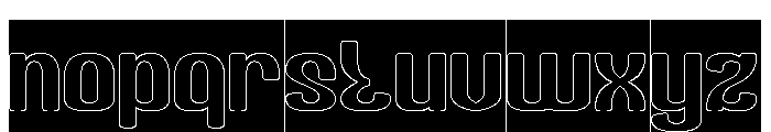 The Brighter Fortress-Hollow-In Font LOWERCASE