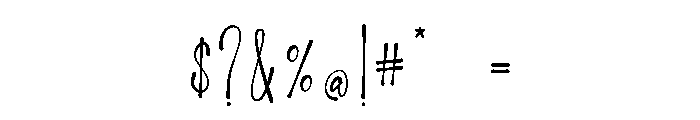 The Camellia Font OTHER CHARS