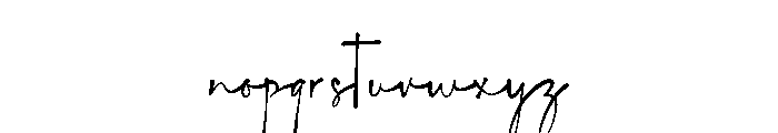 The Camellia Font LOWERCASE