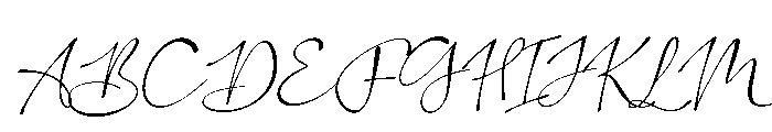 The Candelor Italic Font UPPERCASE