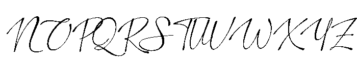 The Candelor Italic Font UPPERCASE