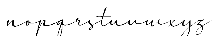 The Candelor Italic Font LOWERCASE