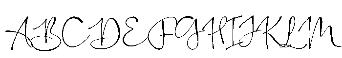 The Candelor Font UPPERCASE