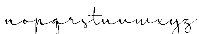 The Candelor Font LOWERCASE