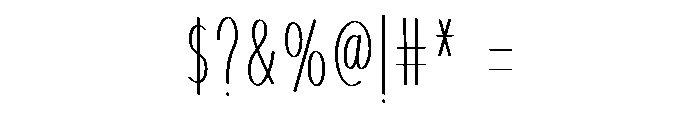 The Chatime Font OTHER CHARS