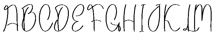 The Chatime Font UPPERCASE