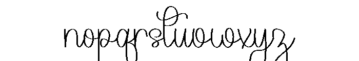 The Chatime Font LOWERCASE