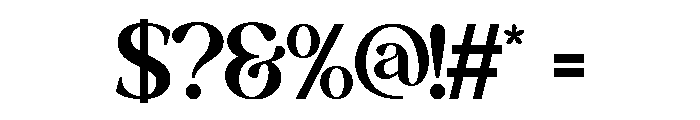 The Cherine Regular Font OTHER CHARS