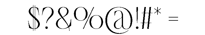 The Choirs Regular Font OTHER CHARS