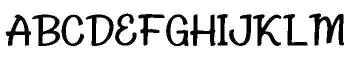 The_Claus Font UPPERCASE