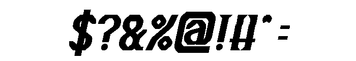 The Cosmic Heart Bold Italic Font OTHER CHARS