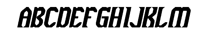 The Cosmic Heart Bold Italic Font UPPERCASE
