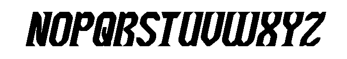 The Cosmic Heart Bold Italic Font UPPERCASE