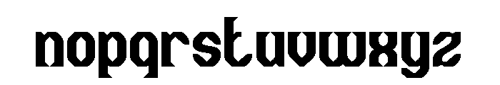 The Cosmic Heart Bold Font LOWERCASE