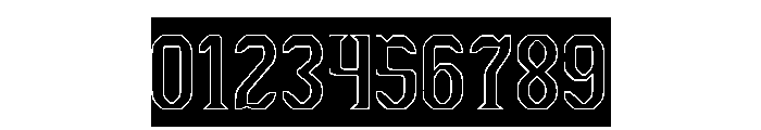 The Cosmic Heart-Hollow-Inverse Font OTHER CHARS