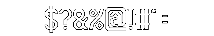The Cosmic Heart-Hollow Font OTHER CHARS