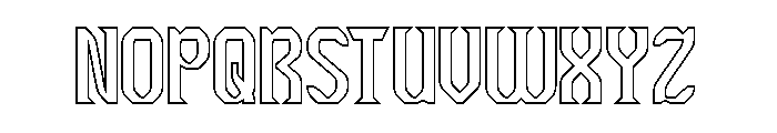 The Cosmic Heart-Hollow Font UPPERCASE