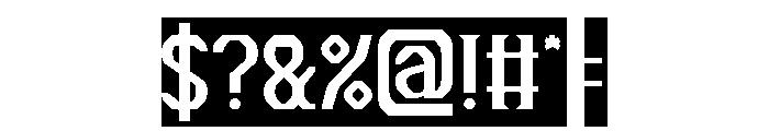 The Cosmic Heart-Inverse Font OTHER CHARS