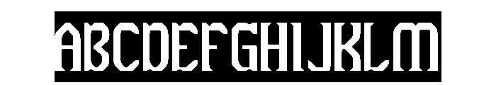 The Cosmic Heart-Inverse Font UPPERCASE