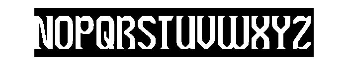 The Cosmic Heart-Inverse Font UPPERCASE