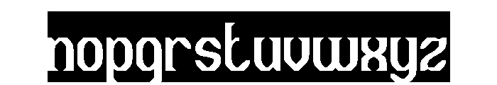 The Cosmic Heart-Inverse Font LOWERCASE