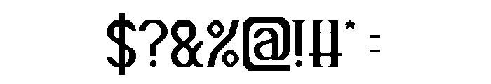 The Cosmic Heart-Light Font OTHER CHARS