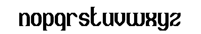 The Cosmic Heart Font LOWERCASE